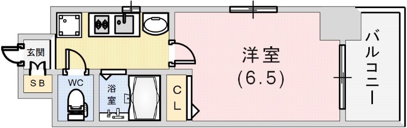 エステムコート神戸西3フロンタージュの間取り