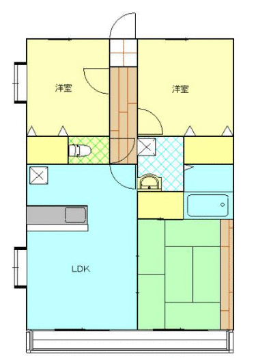 菊池郡大津町大字室のマンションの間取り