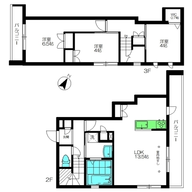 （仮称）Ｍａｉｓｏｎ　Ａｒｉｅｔｔａ久が原の間取り