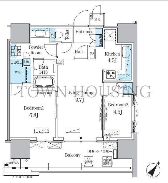 中央区晴海のマンションの間取り