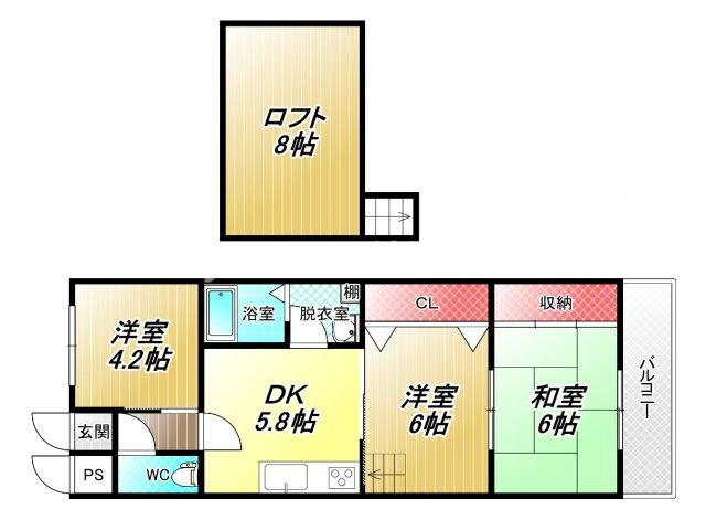 リフレ川西の間取り