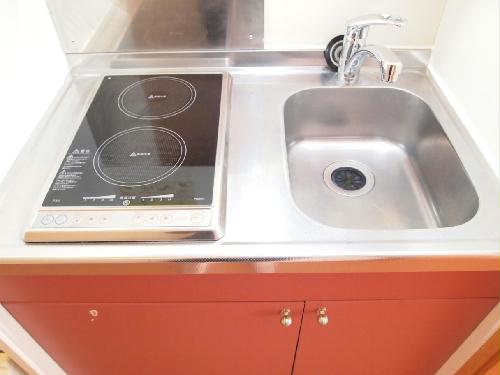 キッチン　2口電気コンロ