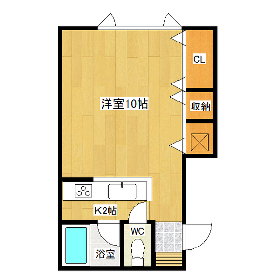 アパートメント谷川の間取り