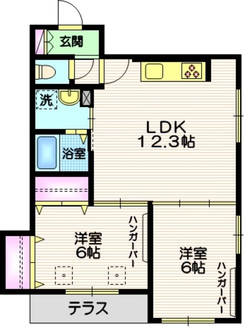 世田谷区等々力のマンションの間取り