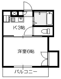 シングルピア五日市の間取り