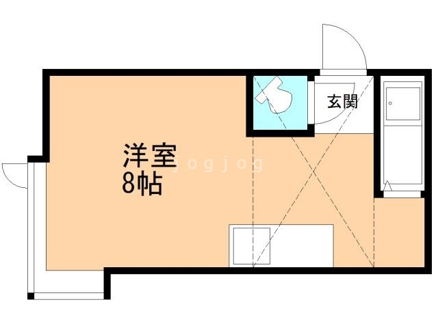 札幌市西区琴似四条のアパートの間取り