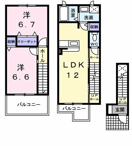 ハンプトンコート　山城の間取り