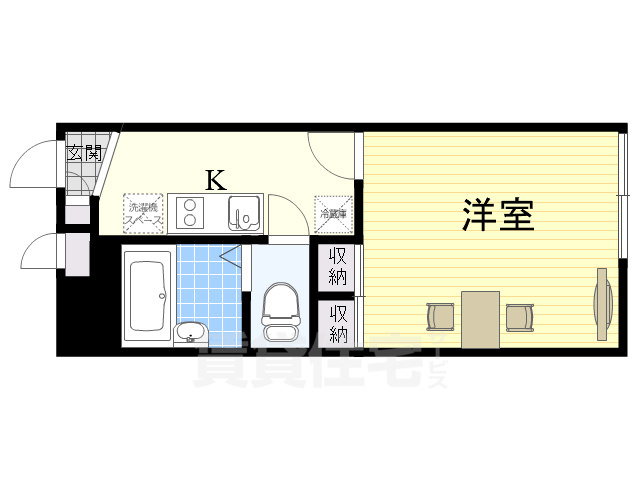 茨木市南春日丘のアパートの間取り