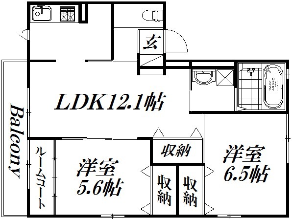 【浜松市中央区植松町のアパートの間取り】