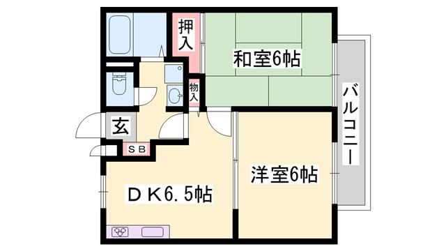 サンシティー大江島の間取り