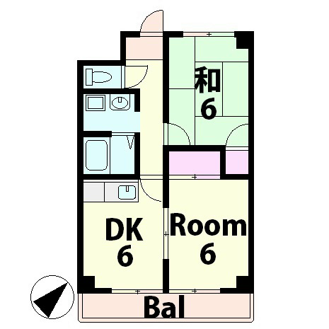 湖南市石部西のマンションの間取り