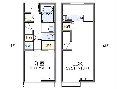 レオネクストネクスト楠の間取り