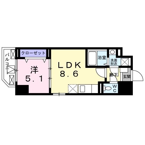 ヴィラ　フェリシア　小台橋の間取り