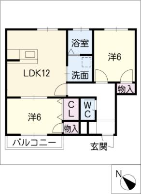 クレスト大村の間取り