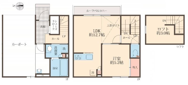 グリーンビレッジ2の間取り