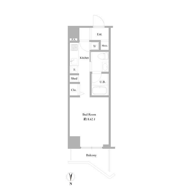 中野区上高田のマンションの間取り