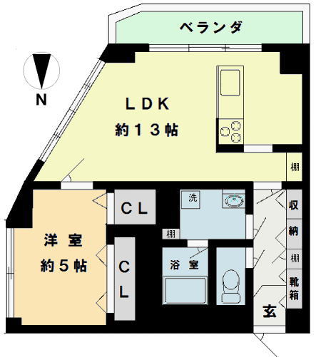 ダイアパレス東向島の間取り写真