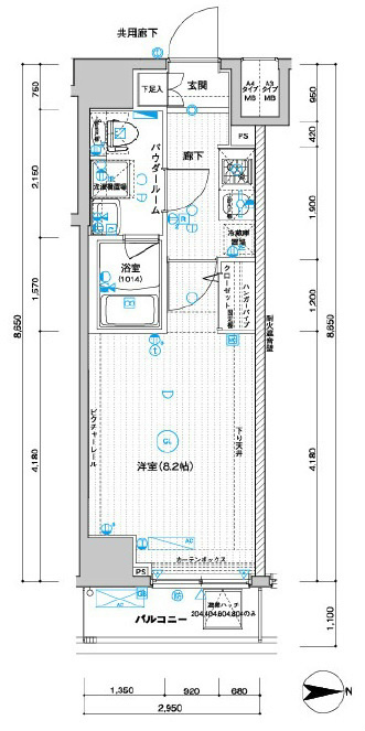 西武新宿線 武蔵関駅 徒歩2分 10階建 築11年の間取り写真