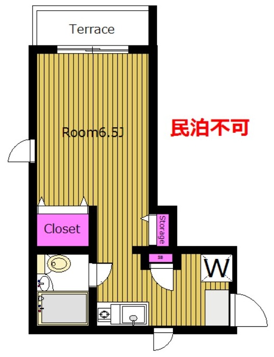 2面採光東南角 TVモニターフォン フリーWiFi タカノハイツ NZの間取り写真