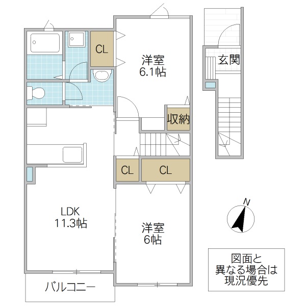 シルバーグラス Dの間取り写真