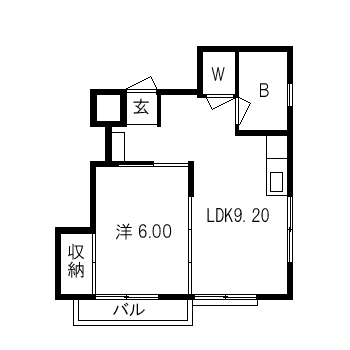 福岡市城南区鳥飼のマンションの間取り