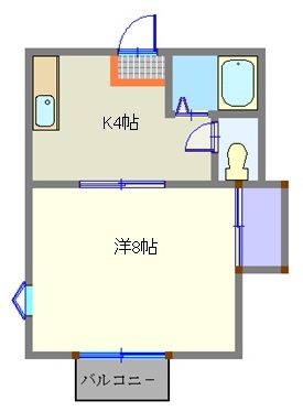 大和町ハイツの間取り