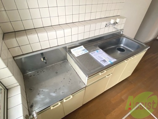 キッチン　キッチンには２口のガスコンロを設置できますね