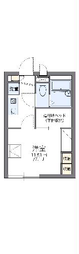 レオパレスラ　プランタン　IIの間取り