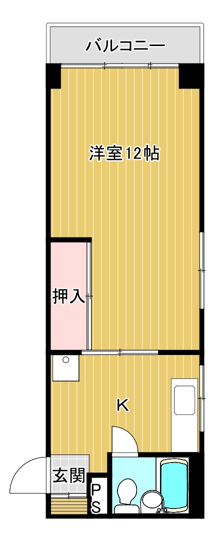 コーポ湊町の間取り