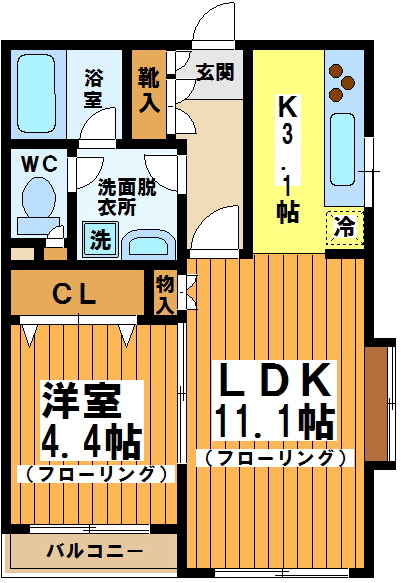 レジディア調布の間取り