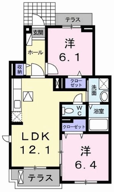 駿東郡清水町徳倉のアパートの間取り