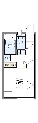 京都市中京区西ノ京内畑町のアパートの間取り