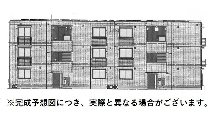 【鹿児島市上之園町のアパートの建物外観】