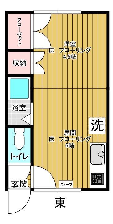 コーポ宝の間取り