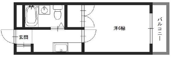 【姫路市広畑区東新町のマンションの間取り】