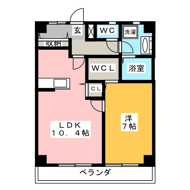 石長コーポの間取り