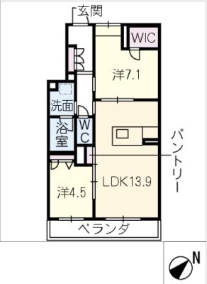 クリザンテームの間取り