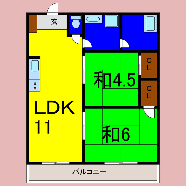 第1木内ハイツの間取り