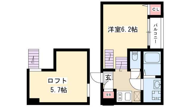 コスタブラン川名の間取り