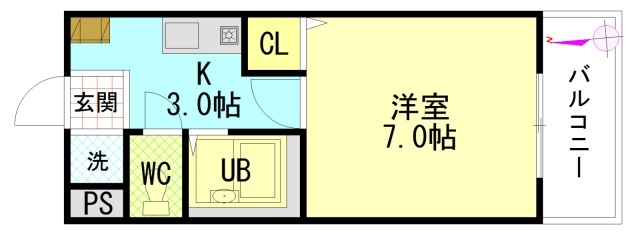 ソレイユ寺井の間取り