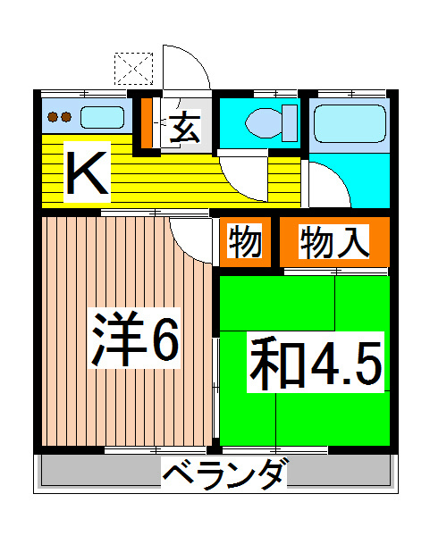 野口ハイツの間取り