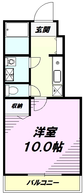 【八王子市大谷町のアパートの間取り】