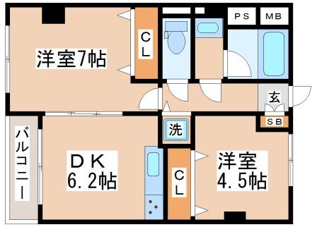 リアルテ霞ヶ丘の間取り