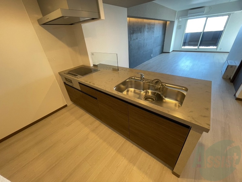 キッチン　清潔感がありお洒落なキッチンになっていました！