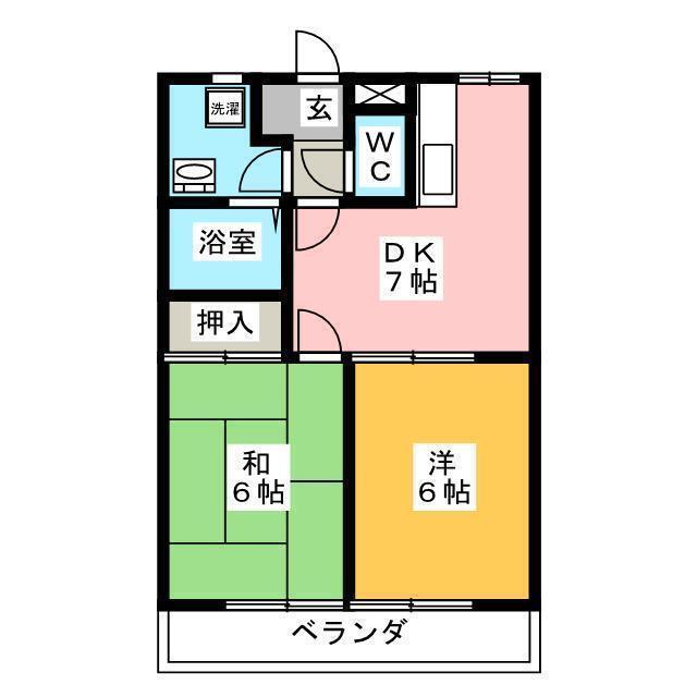 伊賀市緑ケ丘西町のマンションの間取り