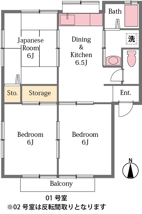 利根川ハイツB棟の間取り