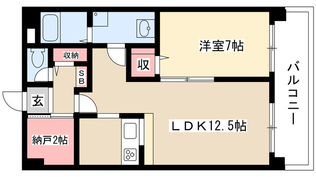 スカイル白川の間取り