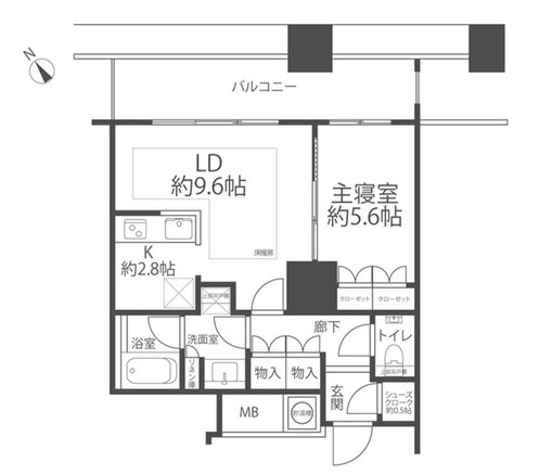 ザ・パークハウス西新宿タワー６０の間取り