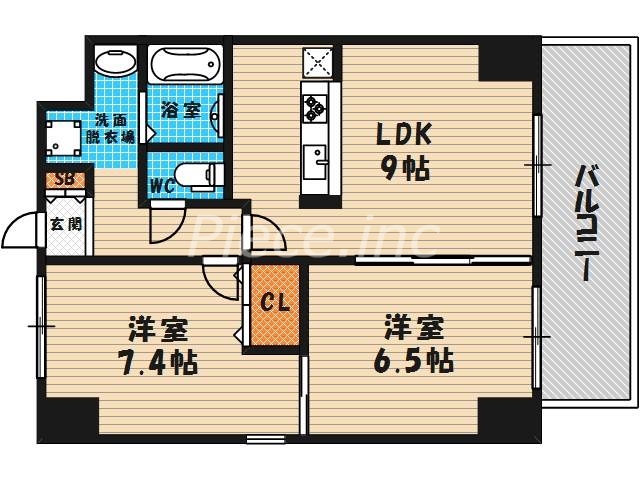 コンフォールエスティオの間取り