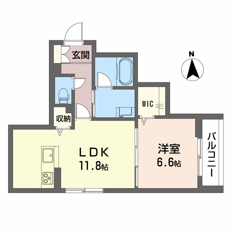 舞鶴市字引土のマンションの間取り